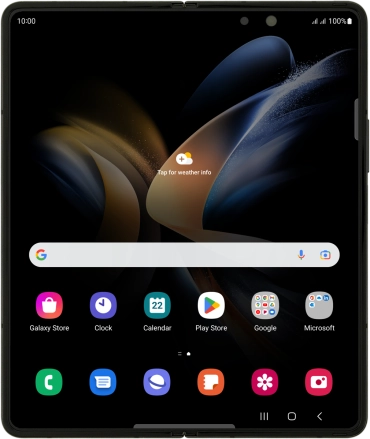 Image 1: Front view of the Samsung Galaxy Z Fold4