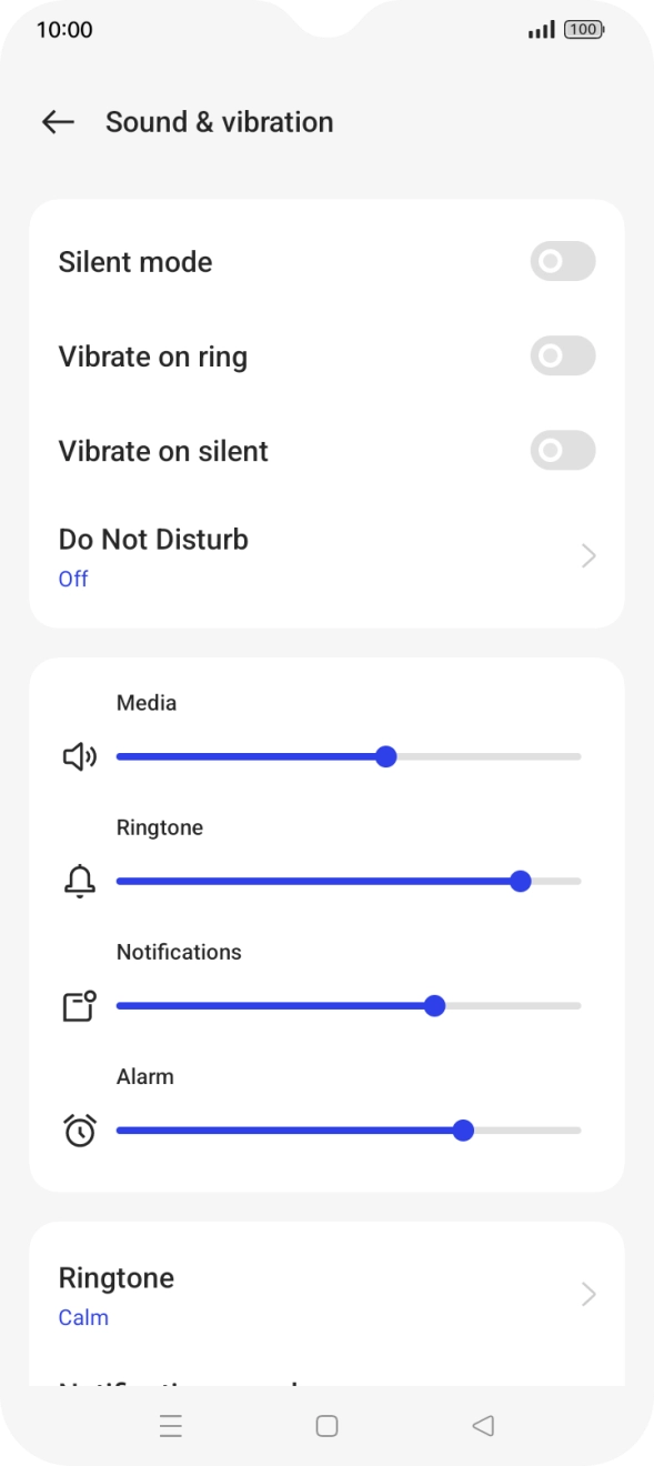 Turning vibration on my mobile phone on or off - Optus Turning vibration on my mobile phone on or off - Optus