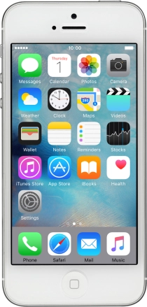 Image 1: Front view of the Apple iPhone 5