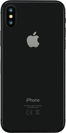 Image 2: Back view of the Apple iPhone X