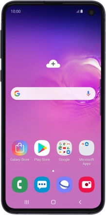 Image 1: Front view of the Samsung Galaxy S10e