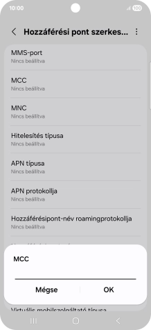 Írd be azt, hogy 216, és válaszd az OK lehetőséget.