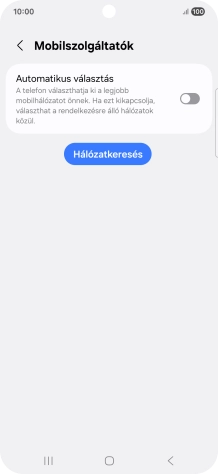 Kattints az „Automatikus választás” melletti csúszkára a funkció bekapcsolásához.