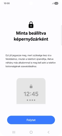 Válaszd a Folytat lehetőséget.
