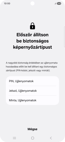 Válaszd ki a kívánt képernyőzárkódot, és kövesd a kijelzőn megjelenő utasításokat egy extra képernyőzár létrehozásához.