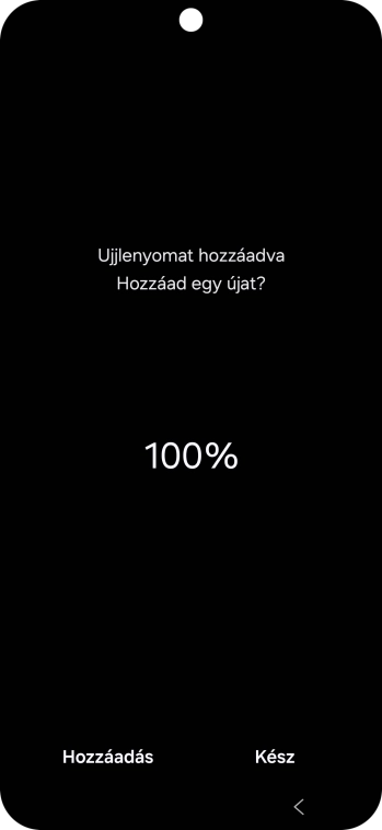 Válaszd a Kész lehetőséget.
