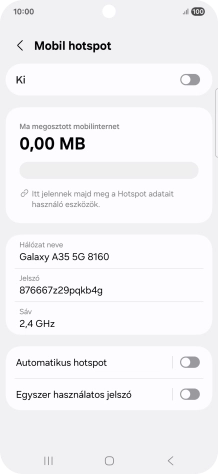 Válaszd a Hálózat neve lehetőséget.