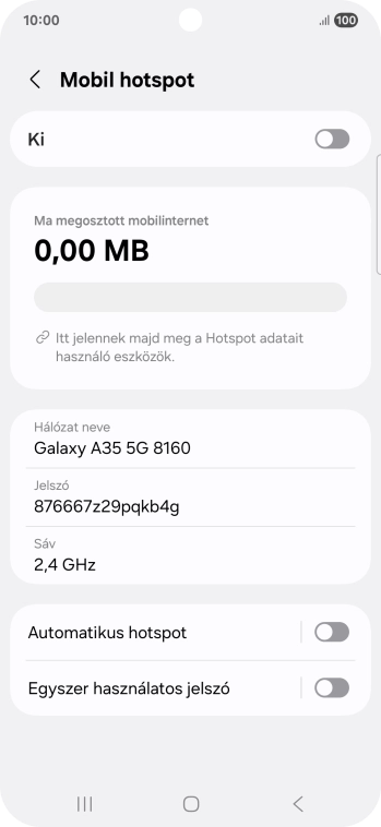 Válaszd a Hálózat neve lehetőséget.