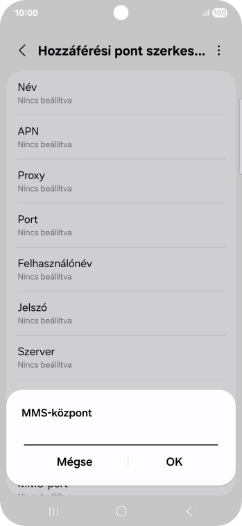 Írd be azt, hogy http://mms.vodafone.hu/servlets/mms, és válaszd az OK lehetőséget.