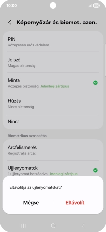 Válaszd az Eltávolít lehetőséget.
