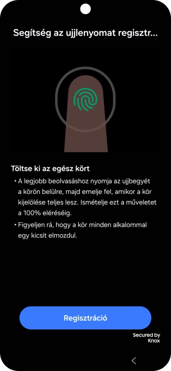 Válaszd a Regisztráció lehetőséget.