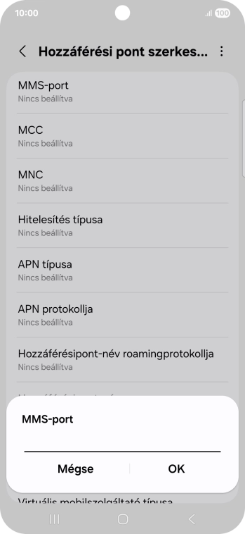 Írd be azt, hogy 8080, és válaszd az OK lehetőséget.