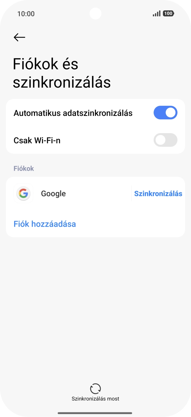 Húzd az ujjad felfelé a kijelző aljáról, hogy visszatérj a kezdőképernyőhöz.
