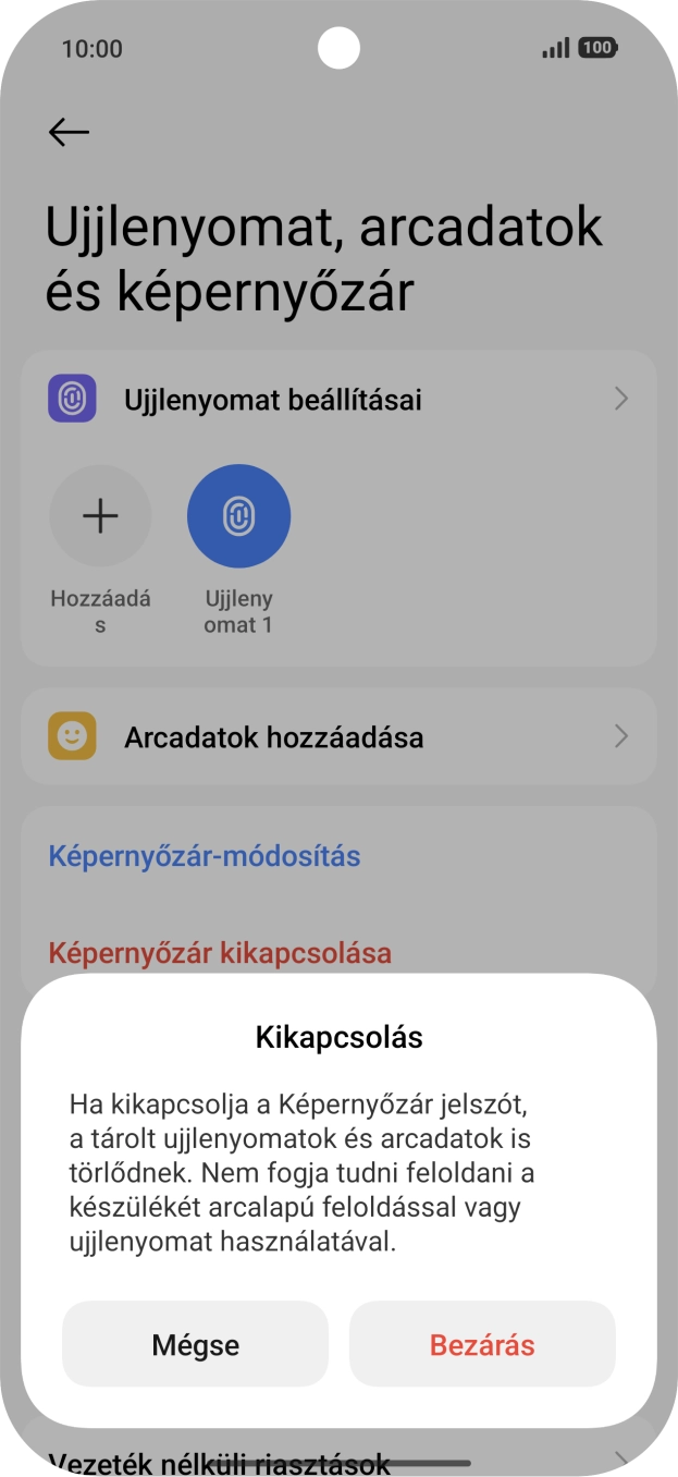 Válaszd a Bezárás lehetőséget. Válaszd a Bezárás lehetőséget.