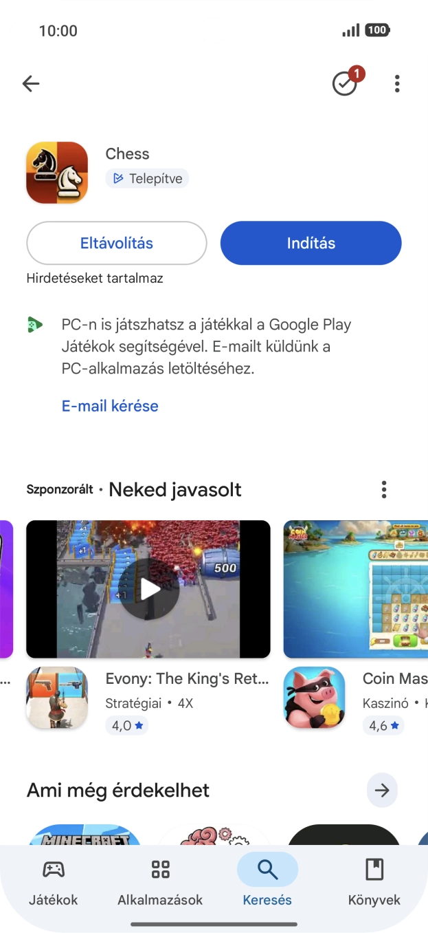 Húzd az ujjad felfelé a kijelző aljáról, hogy visszatérj a kezdőképernyőhöz. Húzd az ujjad felfelé a kijelző aljáról, hogy visszatérj a kezdőképernyőhöz.