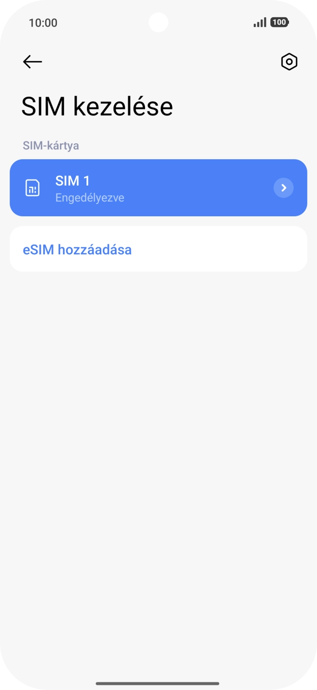 Válaszd az eSIM hozzáadása lehetőséget. Válaszd az eSIM hozzáadása lehetőséget.