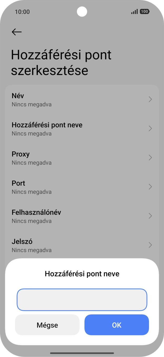 Amennyiben előfizetésed van, írd be azt, hogy internet, és válaszd az OK lehetőséget.
