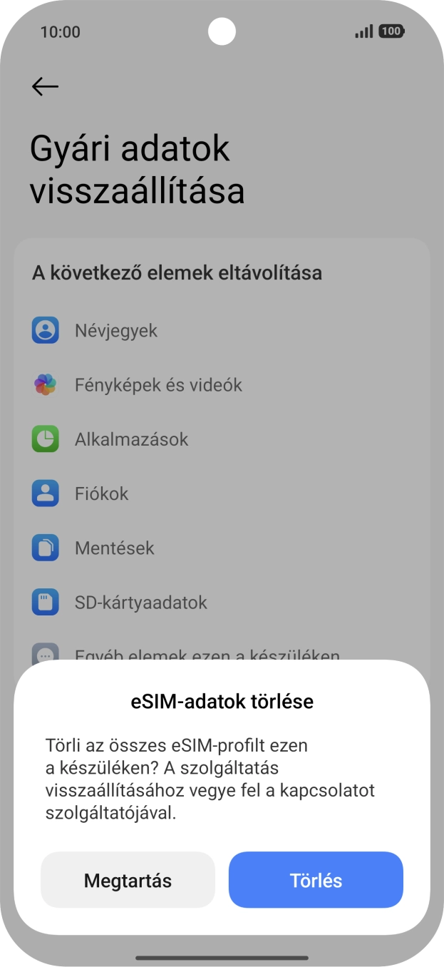 Válaszd ki a kívánt beállítást.