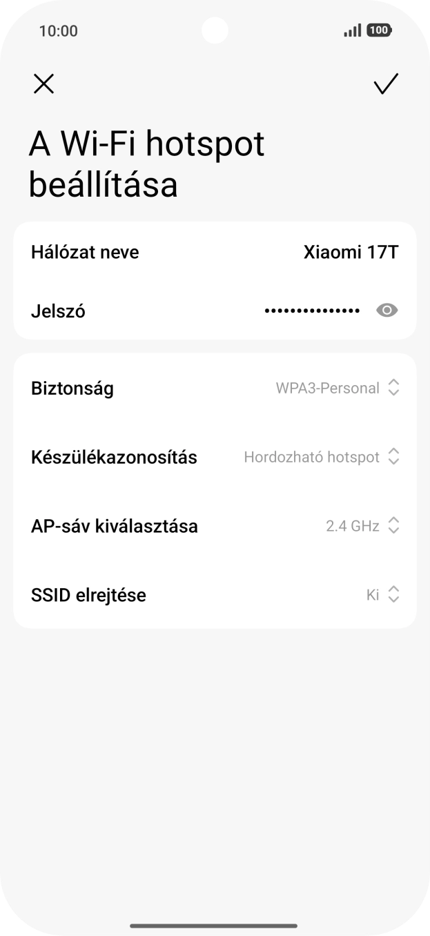 Kattints a Jelszó mezőre, és írd be a kívánt jelszót. Kattints a Jelszó mezőre, és írd be a kívánt jelszót.