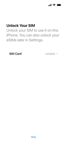 Press SIM Card. Press SIM Card.