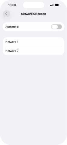 If you turn off the function, press the required network. If you turn off the function, press the required network.