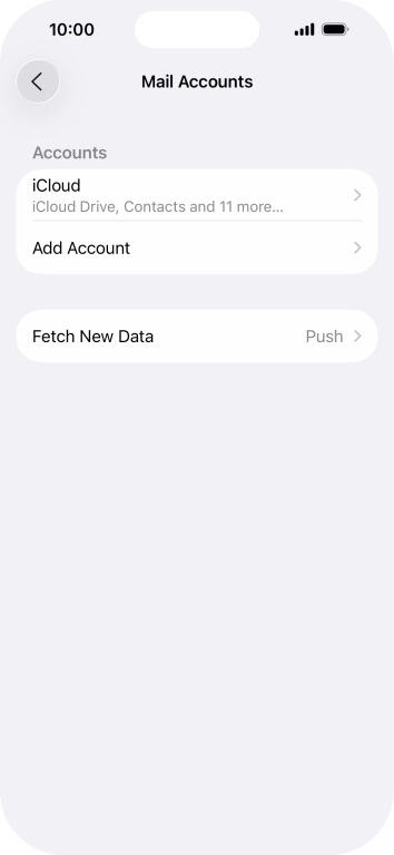 Press Add Account. Press Add Account.