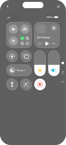 Press the screen recording icon to stop the recording.