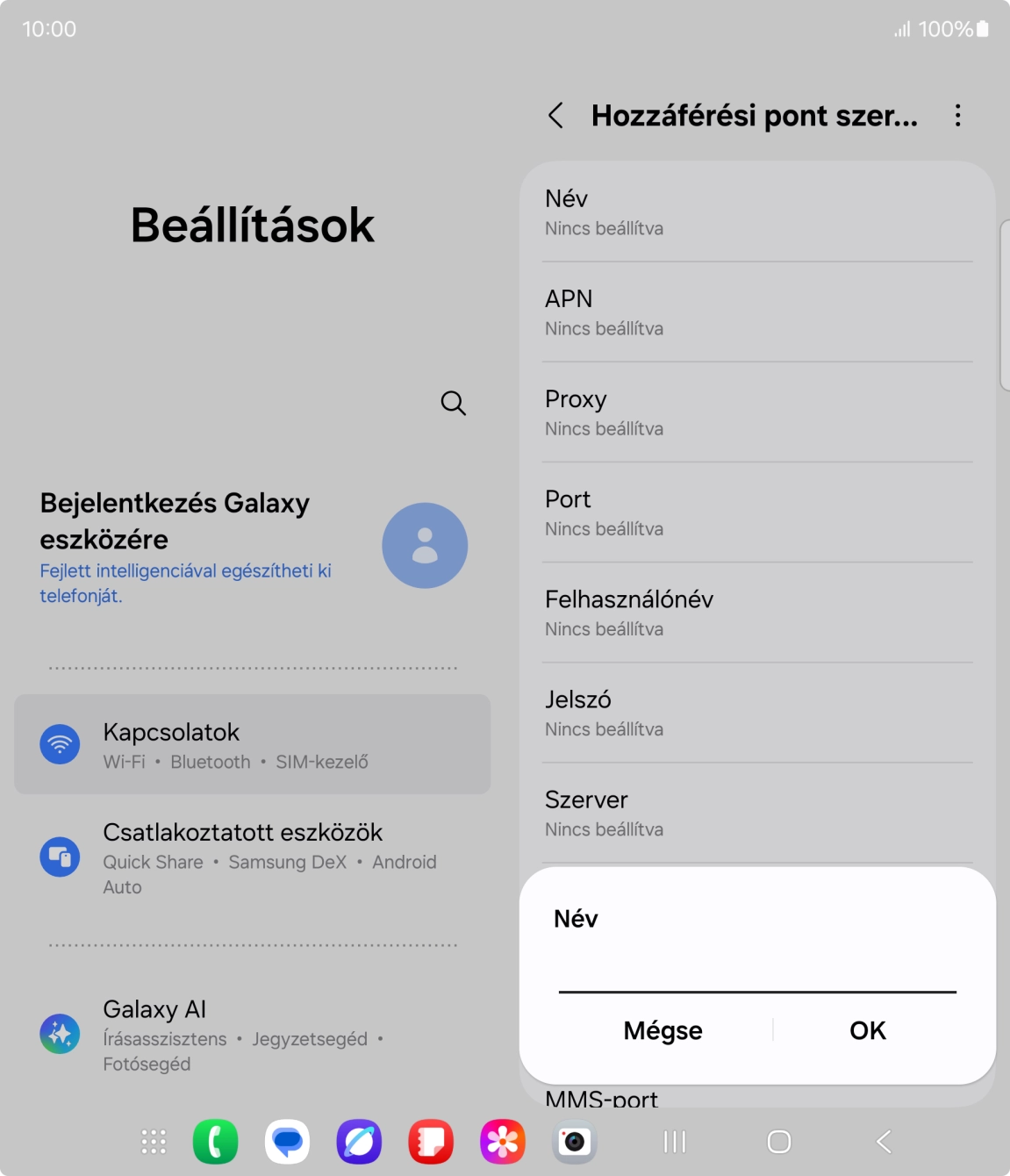 Írd be azt, hogy One Internet, és válaszd az OK lehetőséget. Írd be azt, hogy One Internet, és válaszd az OK lehetőséget.