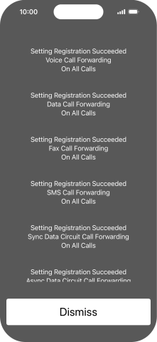 Press Dismiss. Press Dismiss.