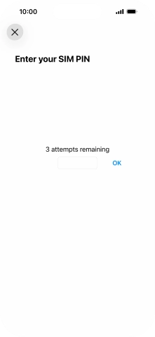 If your SIM is locked, key in your SIM PIN and press OK. The default SIM PIN is 0000.