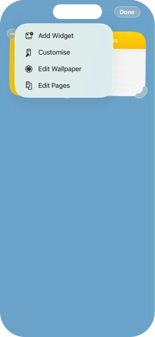 Press Add Widget. Press Add Widget.