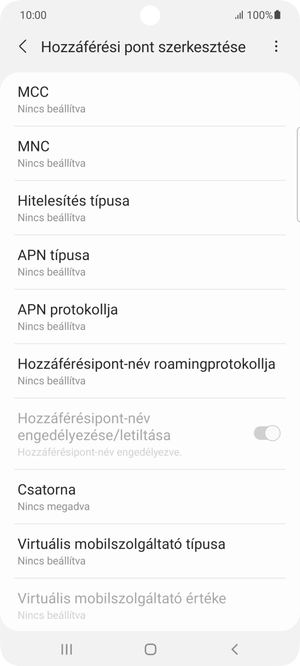 Válaszd az MCC lehetőséget. Válaszd az MCC lehetőséget.