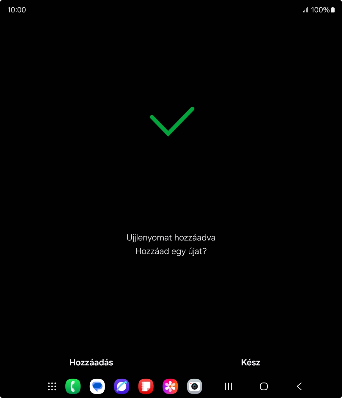 Válaszd a Kész lehetőséget. Válaszd a Kész lehetőséget.