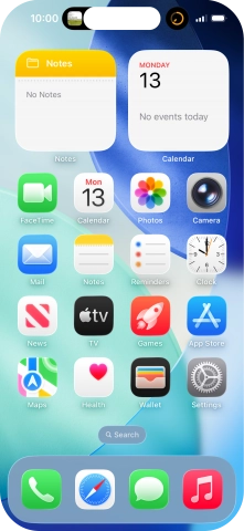 If you have a running application in Dynamic Island, it will appear at the top of the screen. If you have a running application in Dynamic Island, it will appear at the top of the screen.
