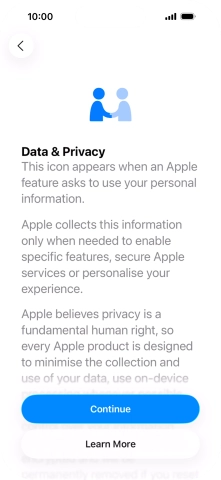 Press Continue. Press Continue.