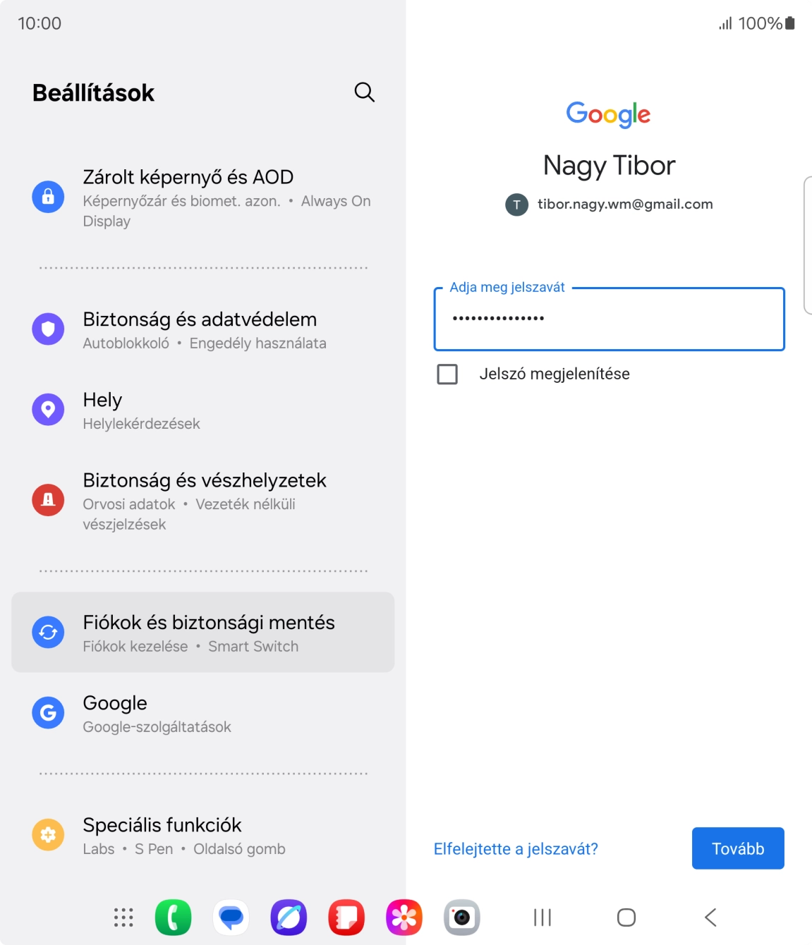Válaszd a Tovább lehetőséget. Válaszd a Tovább lehetőséget.