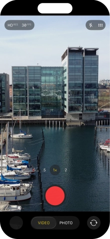 Press the record icon to start recording. Press the record icon to start recording.