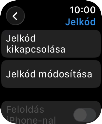 Válaszd a Jelkód kikapcsolása lehetőséget, és írd be a jelenlegi képernyőzárkódot. Válaszd a Jelkód kikapcsolása lehetőséget, és írd be a jelenlegi képernyőzárkódot.