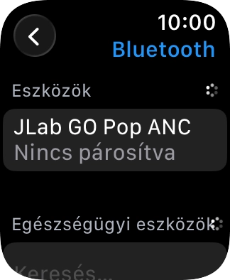 Válaszd ki a kívánt Bluetooth-készüléket.