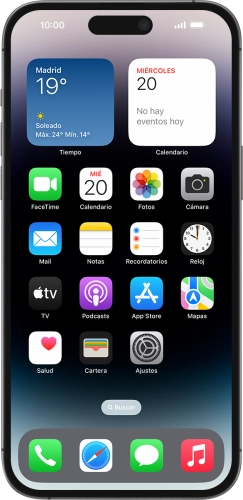 Imagen 1: Vista frontal del Apple iPhone 14 Pro Max - MidnightBlue
