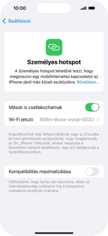Húzd az ujjad felfelé a kijelző aljáról, hogy visszatérj a kezdőképernyőhöz.