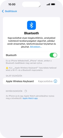 Húzd az ujjad felfelé a kijelző aljáról, hogy visszatérj a kezdőképernyőhöz.