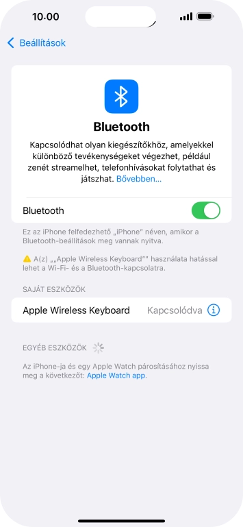 Húzd az ujjad felfelé a kijelző aljáról, hogy visszatérj a kezdőképernyőhöz.