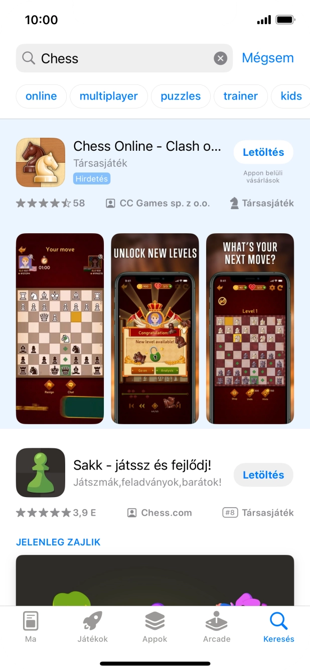Kattints a kívánt alkalmazásra. Kattints a kívánt alkalmazásra.