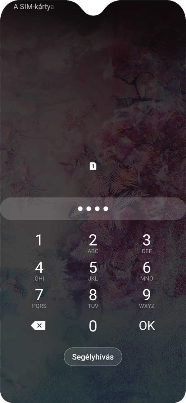 Amennyiben a telefon kéri, írd be a PIN-kódodat, és válaszd az OK lehetőséget.