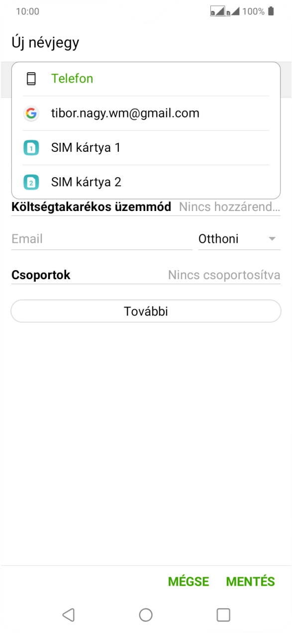 Válaszd a Telefon lehetőséget. Válaszd a Telefon lehetőséget.