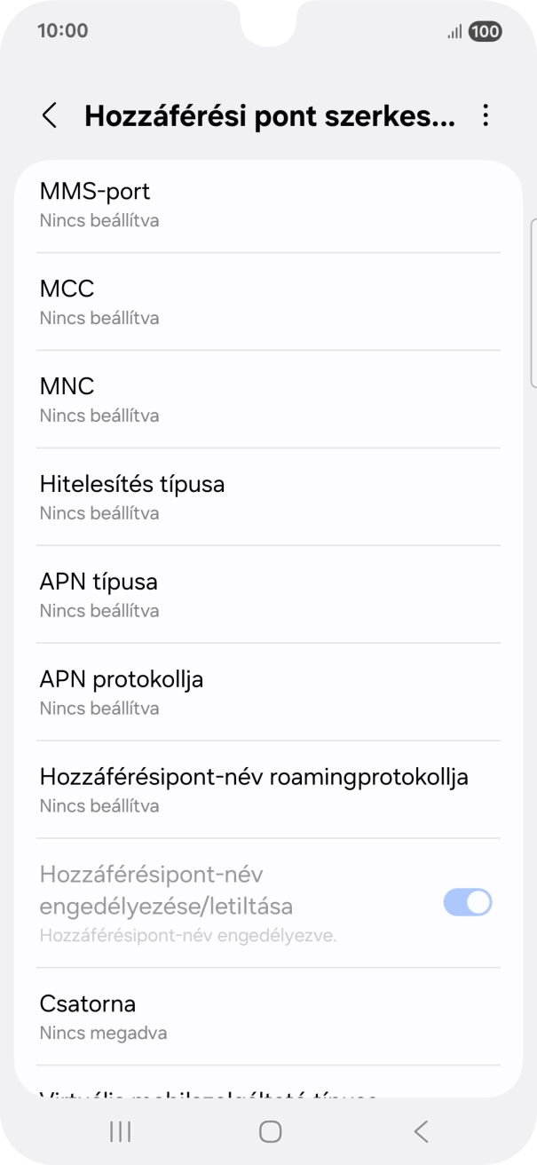 Válaszd az MCC lehetőséget. Válaszd az MCC lehetőséget.