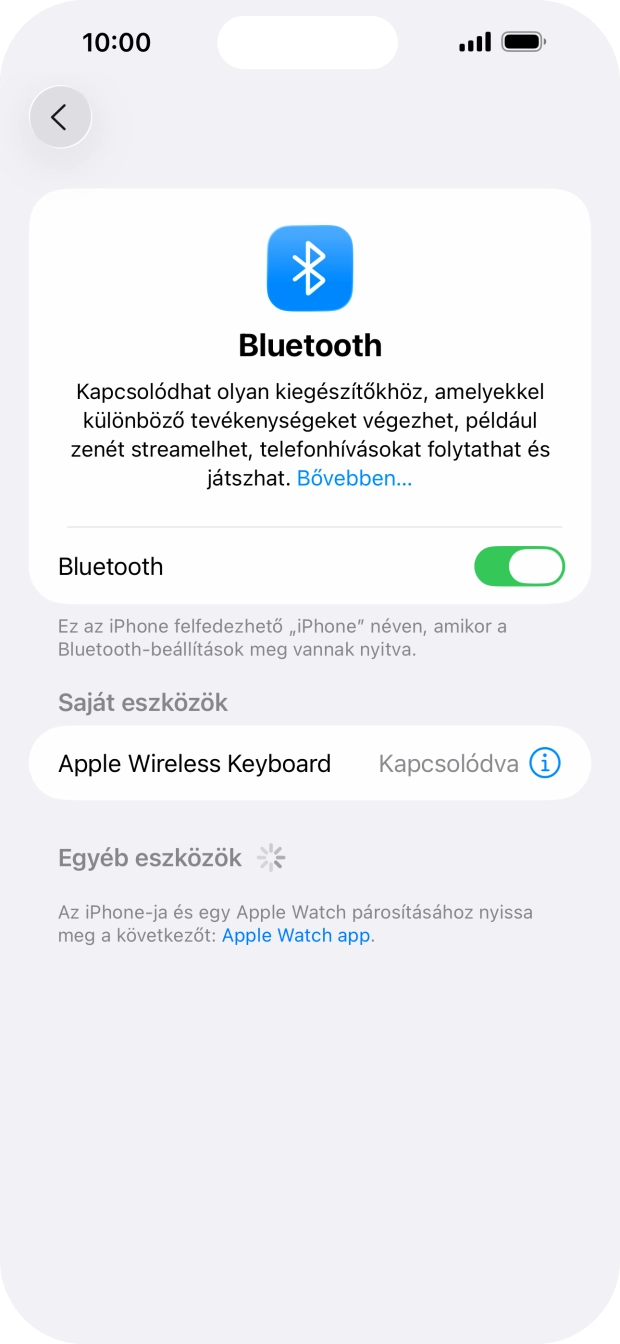 Húzd az ujjad felfelé a kijelző aljáról, hogy visszatérj a kezdőképernyőhöz.