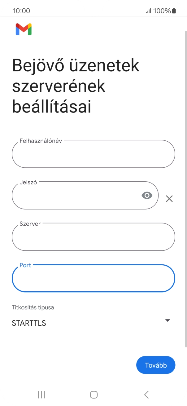 Nyisd le a „Titkosítás típusa” alatt legördülő menüt.