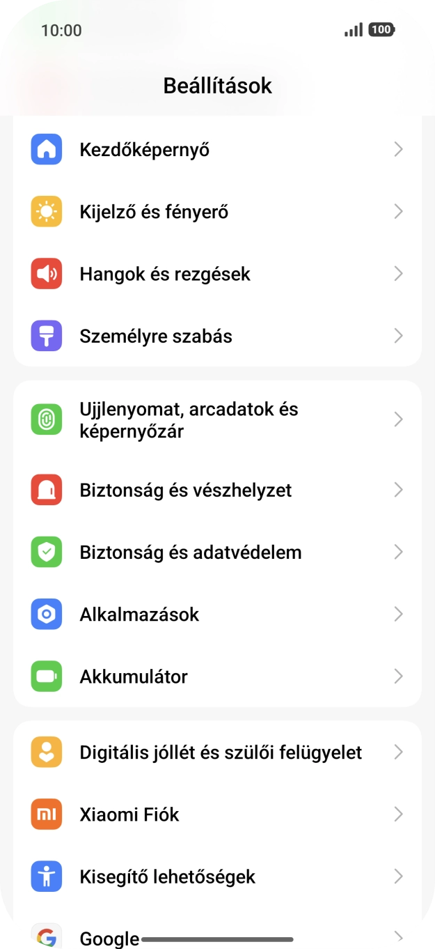 Válaszd az Ujjlenyomat, arcadatok és képernyőzár lehetőséget. Válaszd az Ujjlenyomat, arcadatok és képernyőzár lehetőséget.
